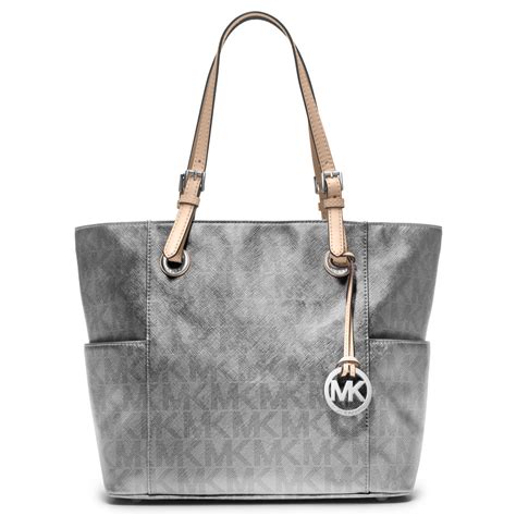 signature michael kors purse|michael kors signature tote gray.